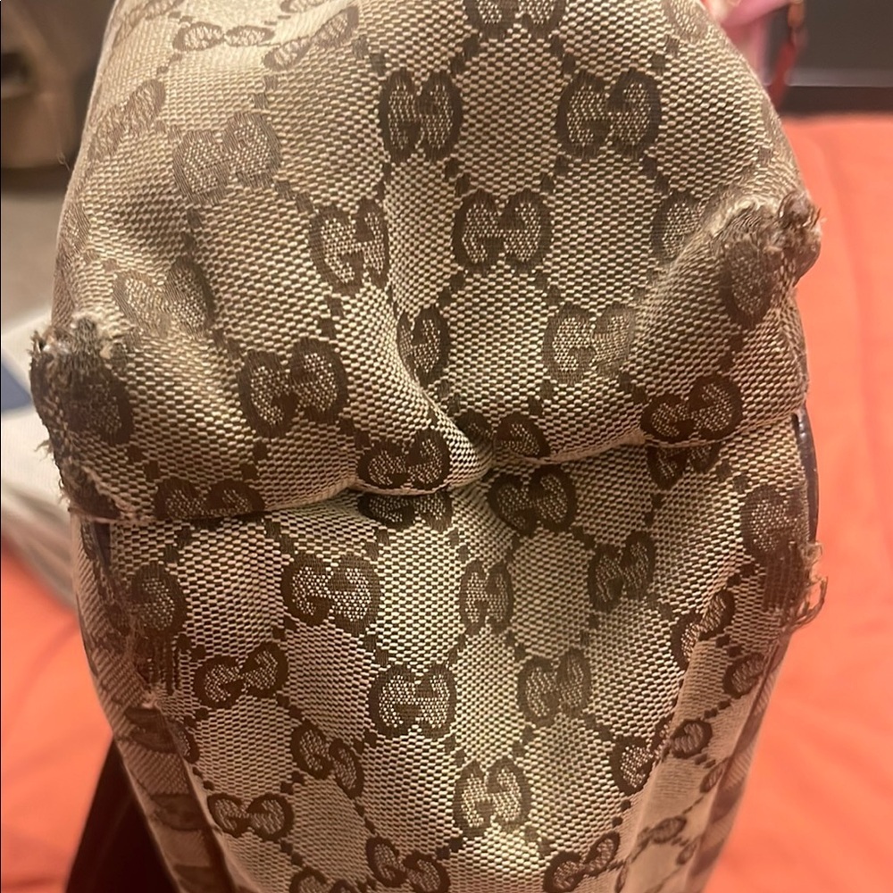 Gucci Brown Baby Bag with Signature Monogram - Picture 3 of 12